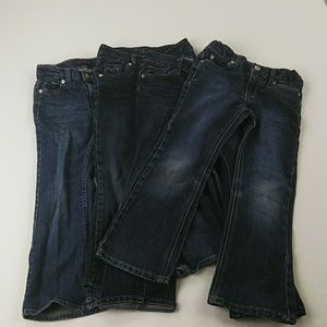 Girls denim jeans lot of 4 size 5